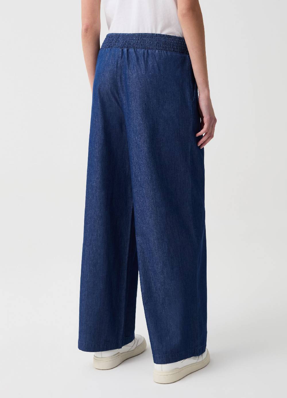 Ovs Jeans wide leg in tessuto fluido Spedizione Gratuita