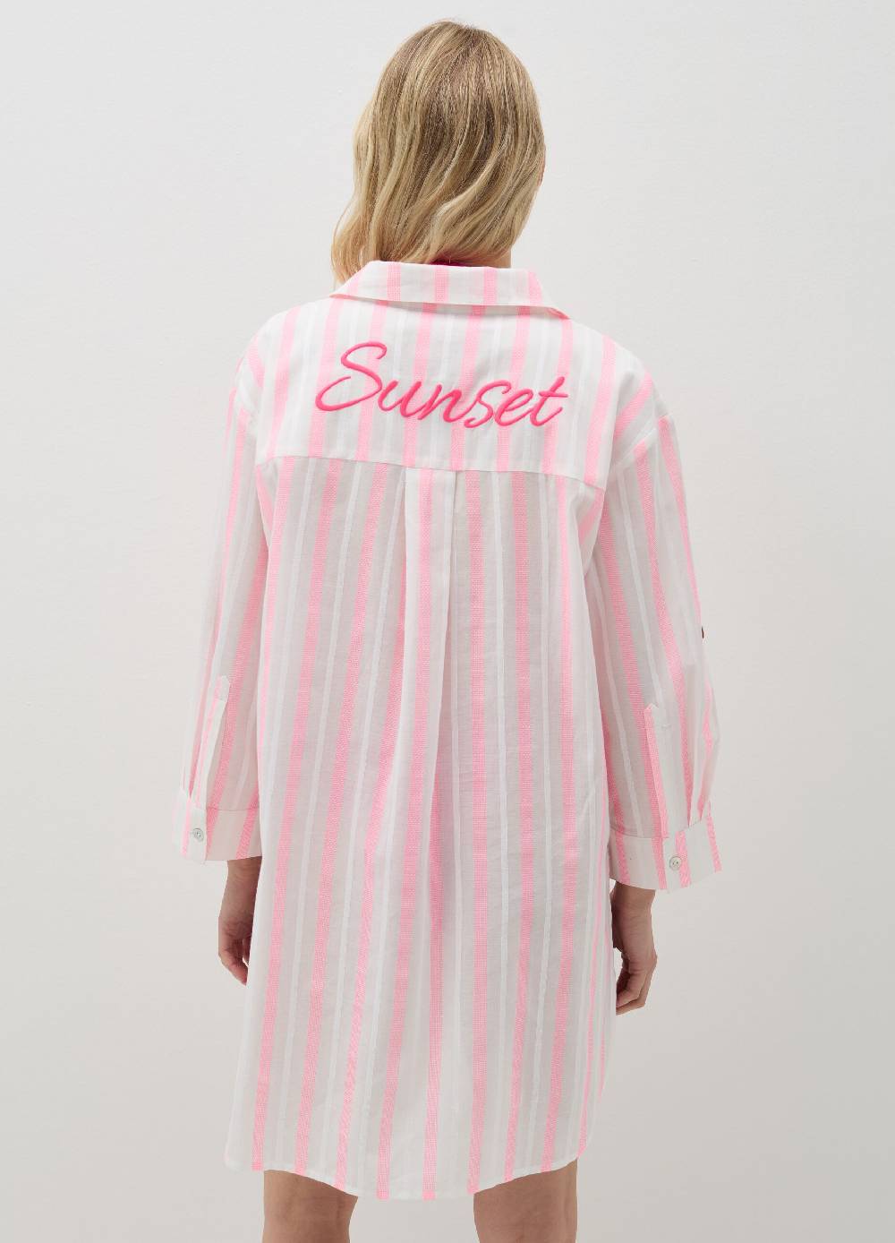 Ovs Camicia copri costume a righe con ricamo Acquista Ora