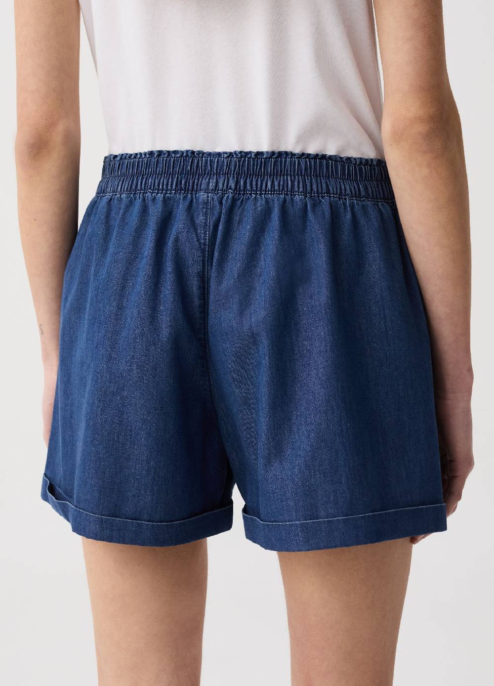 Ovs Shorts in denim fluido con tasche Online