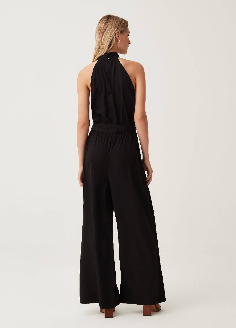 Ovs Tuta intera in satin scollo all'americana Saldi Di Fabbrica