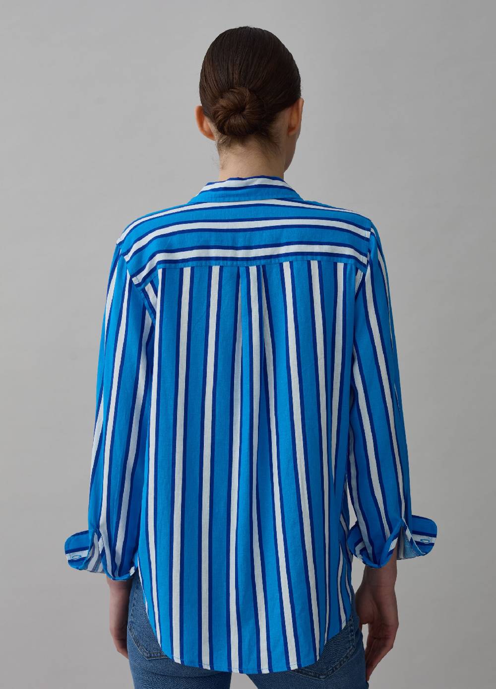Ovs Camicia in lino e viscosa a righe Vendite Flash