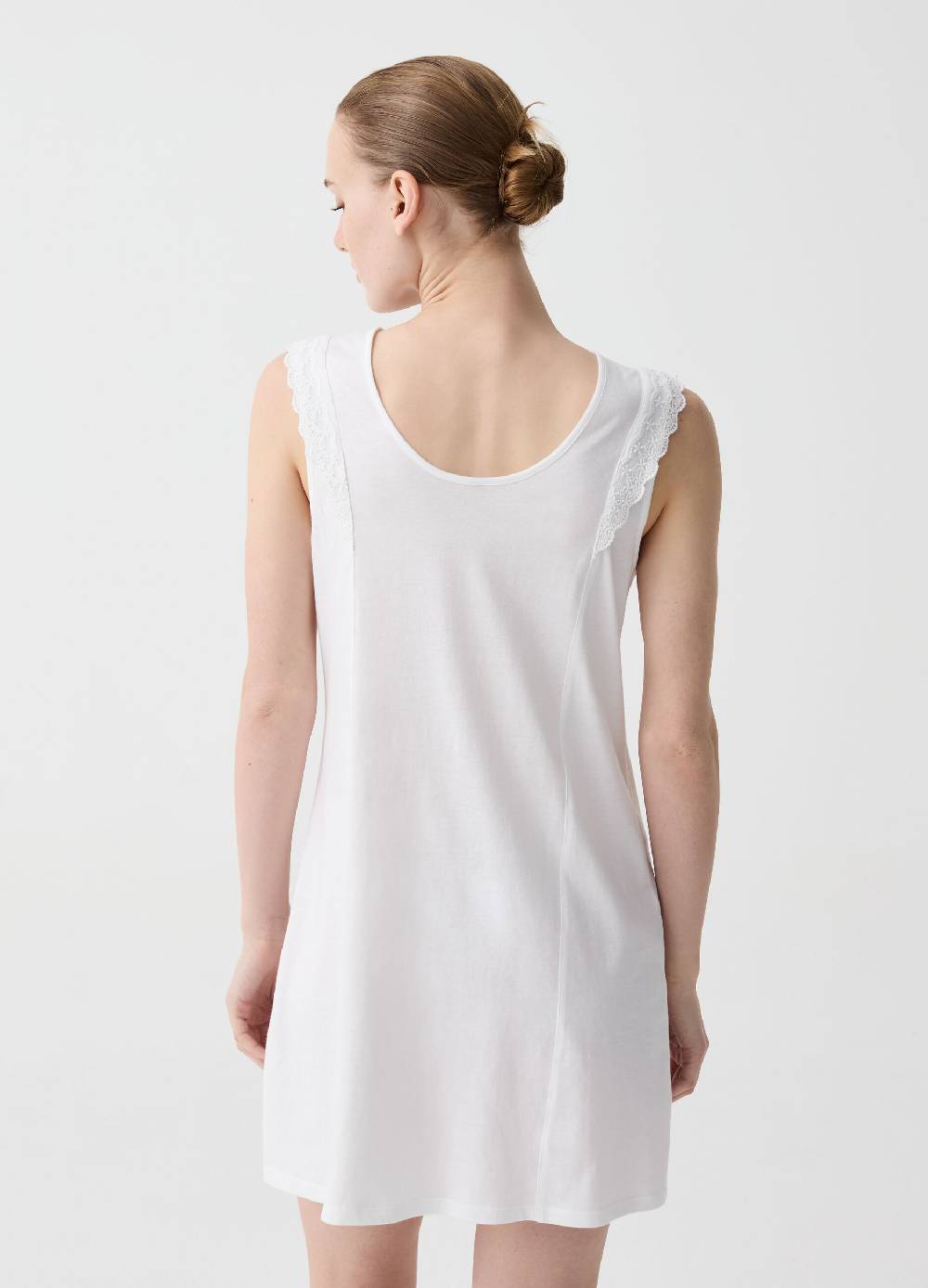 Ovs Camicia da notte con pizzo e bottoni Nuova