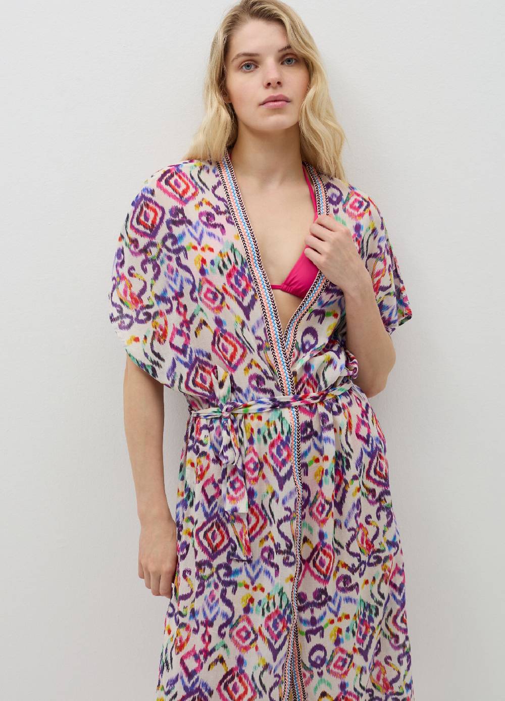 Ovs Kimono lungo copri costume stampa ikat In Linea