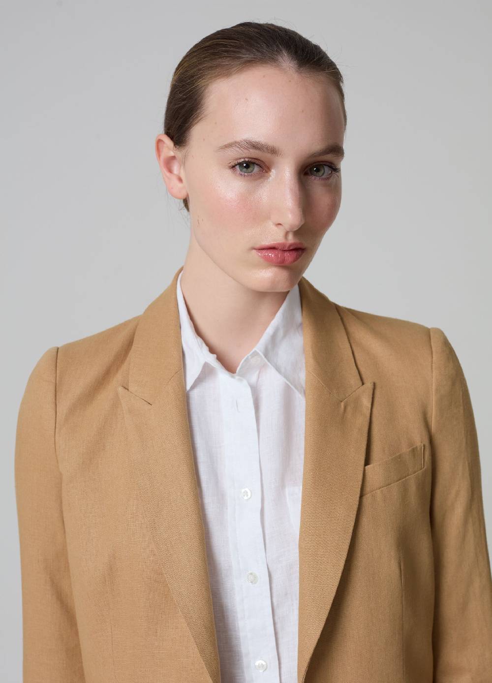 Ovs Blazer PIOMBO in lino e viscosa Qualità