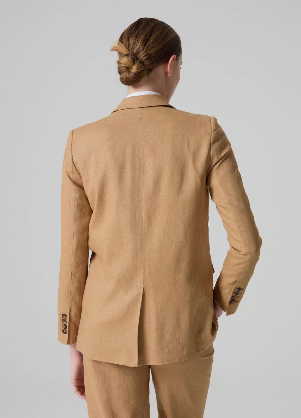 Ovs Blazer PIOMBO in lino e viscosa Qualità