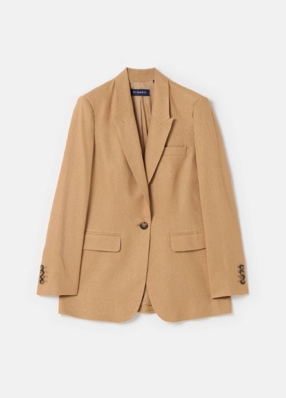 Ovs Blazer PIOMBO in lino e viscosa Qualità