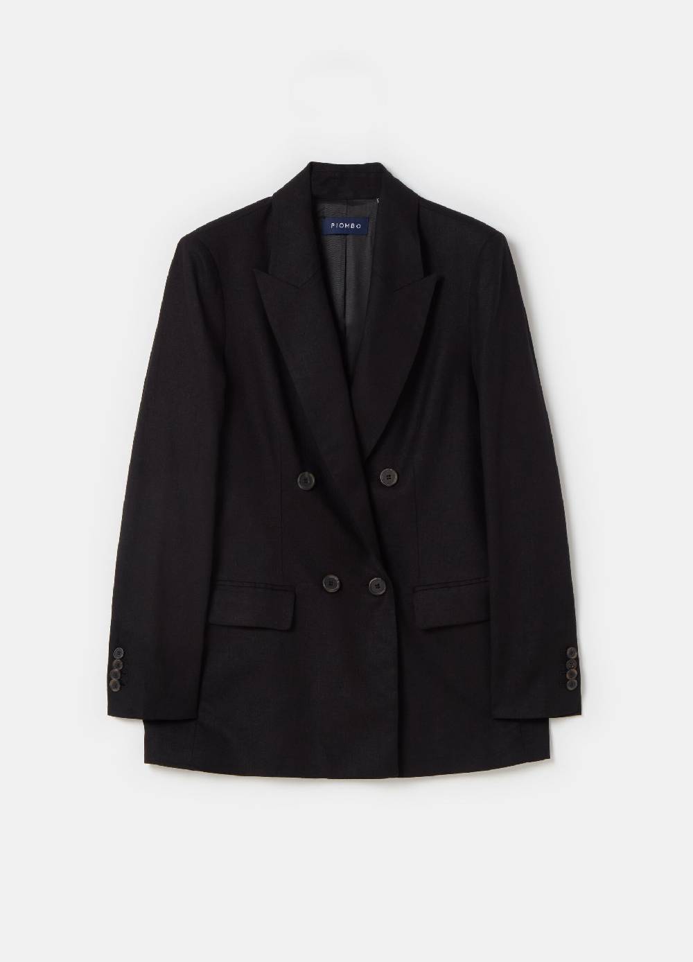 Ovs Blazer doppiopetto in lino e viscosa PIOMBO In Saldo