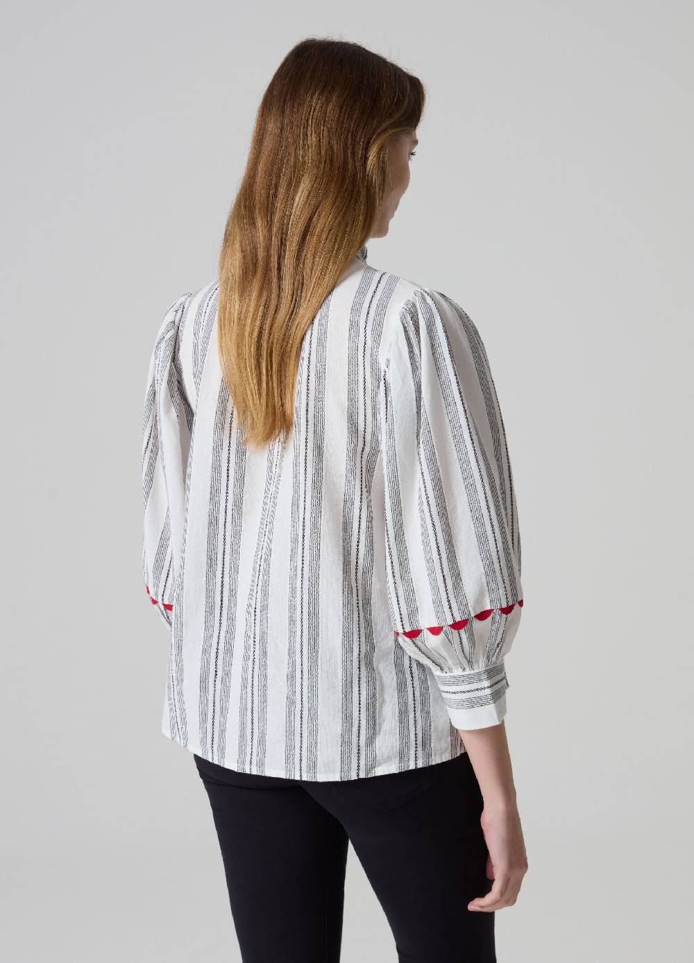 Ovs Blusa a righe con fiori ricamati Presa