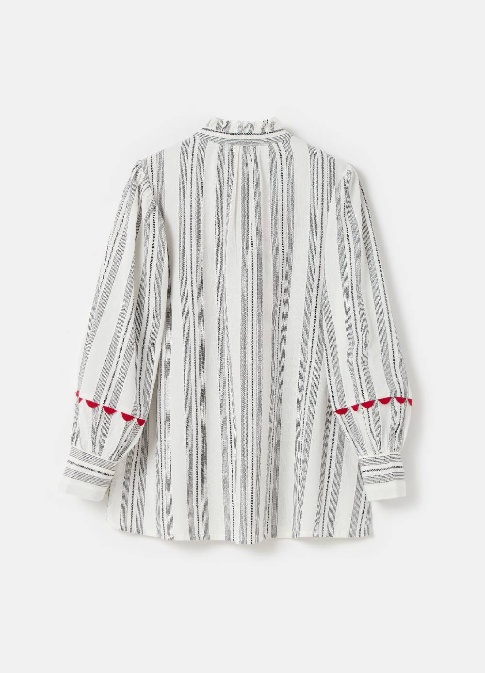 Ovs Blusa a righe con fiori ricamati Presa