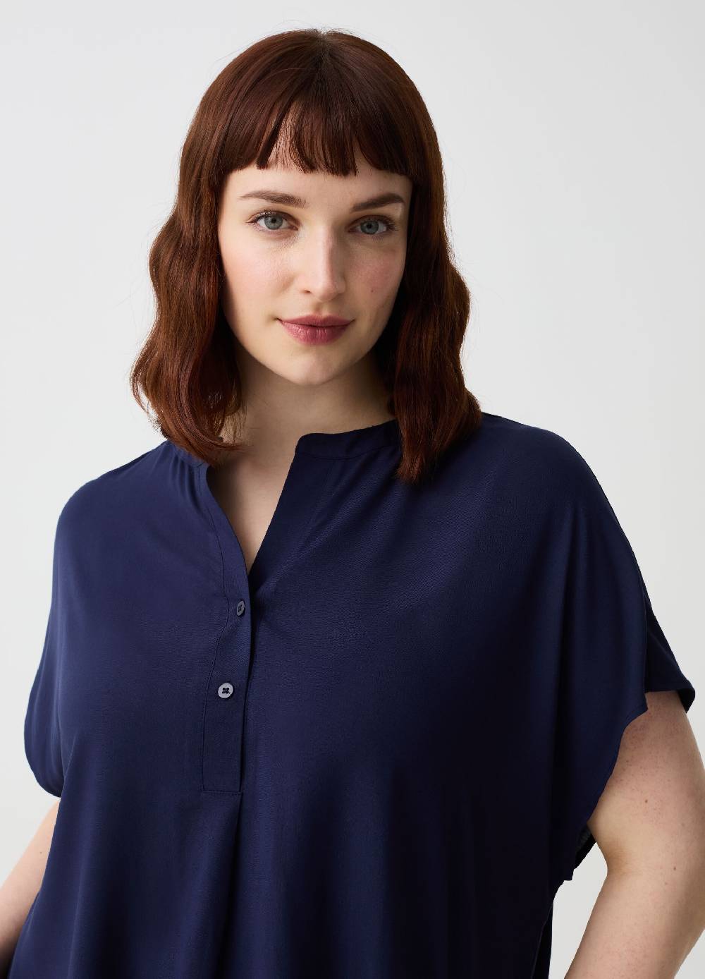 Ovs Blusa in viscosa con bottoni Curvy Economico