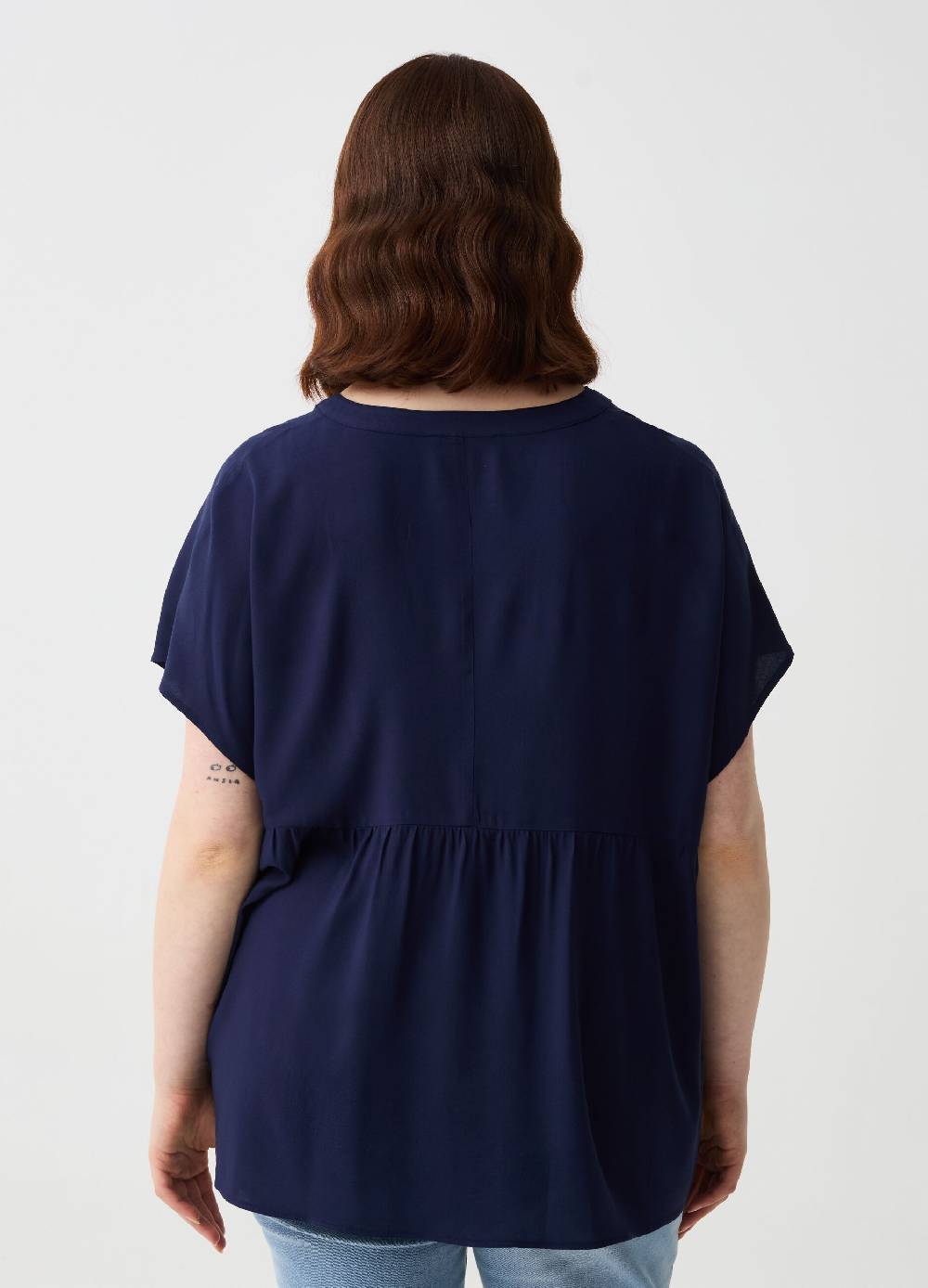 Ovs Blusa in viscosa con bottoni Curvy Economico