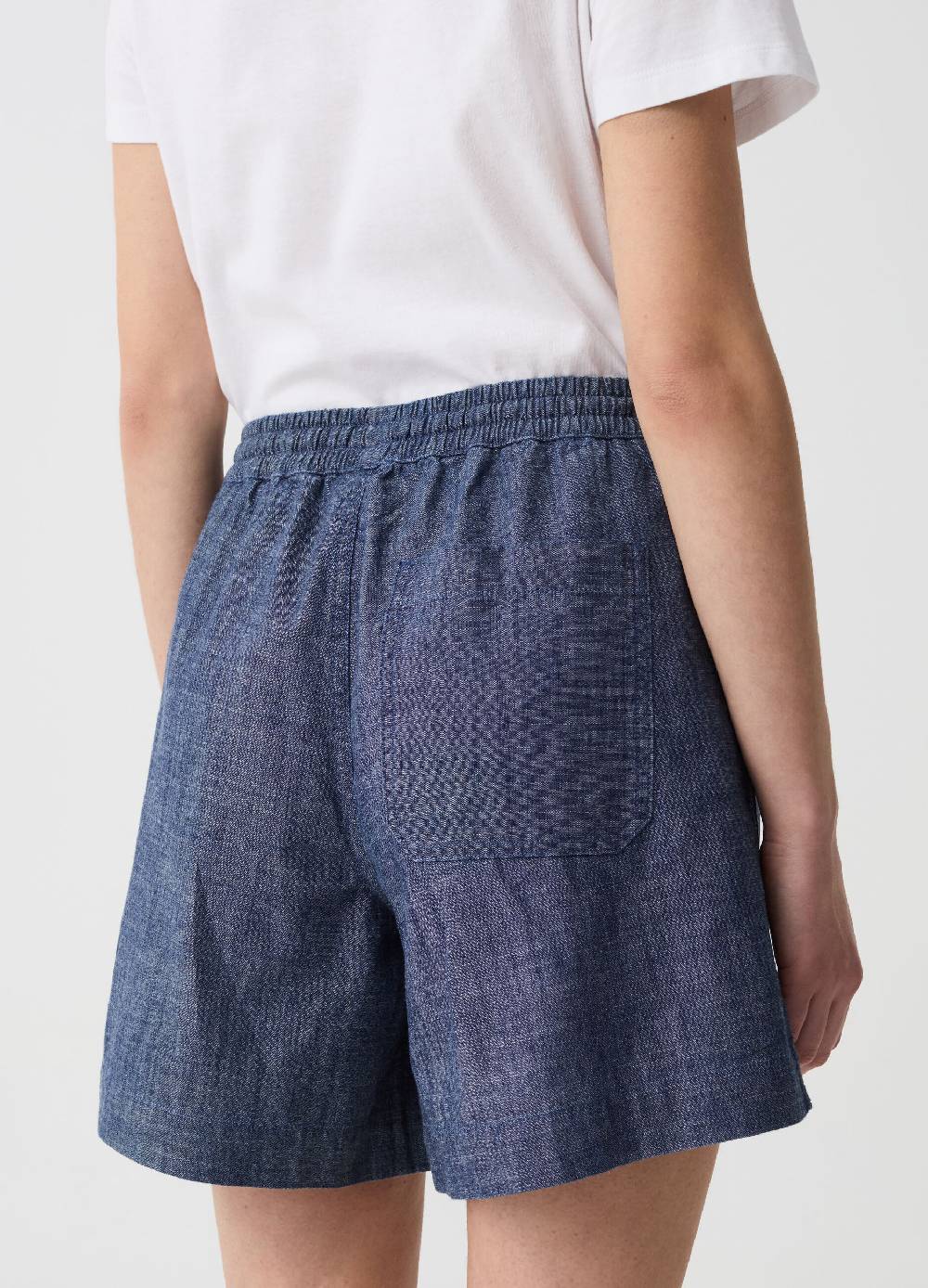 Ovs Shorts in tessuto fluido effetto denim Outlet