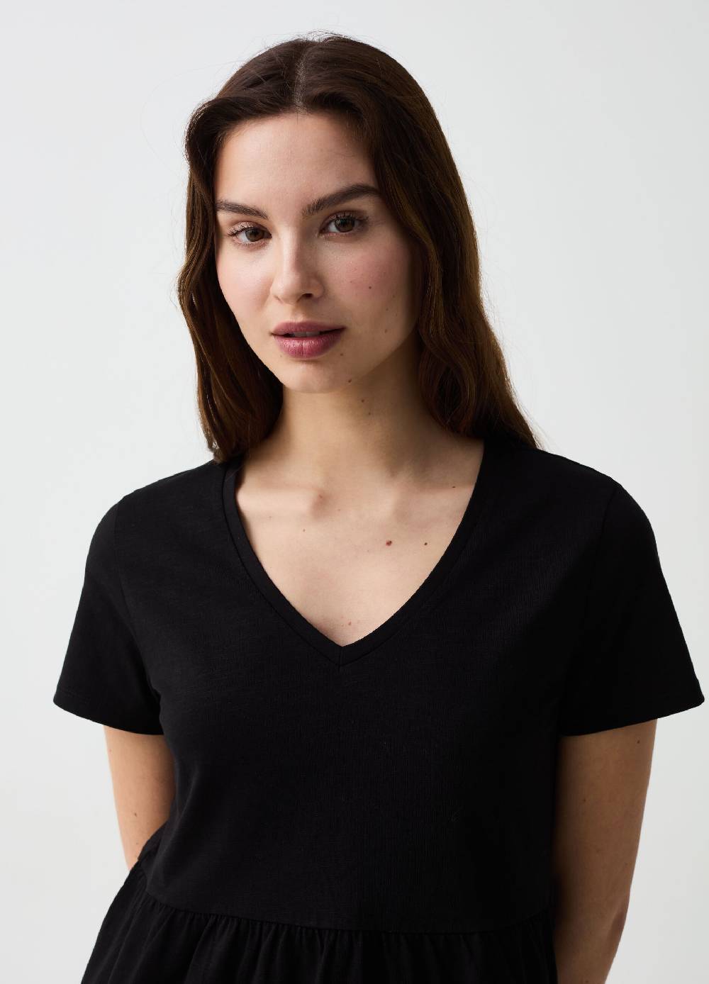 Ovs Vestito Essential corto a balze In Linea