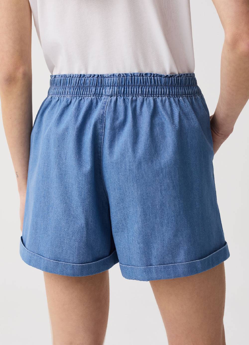 Ovs Shorts in denim fluido con tasche Nuovo