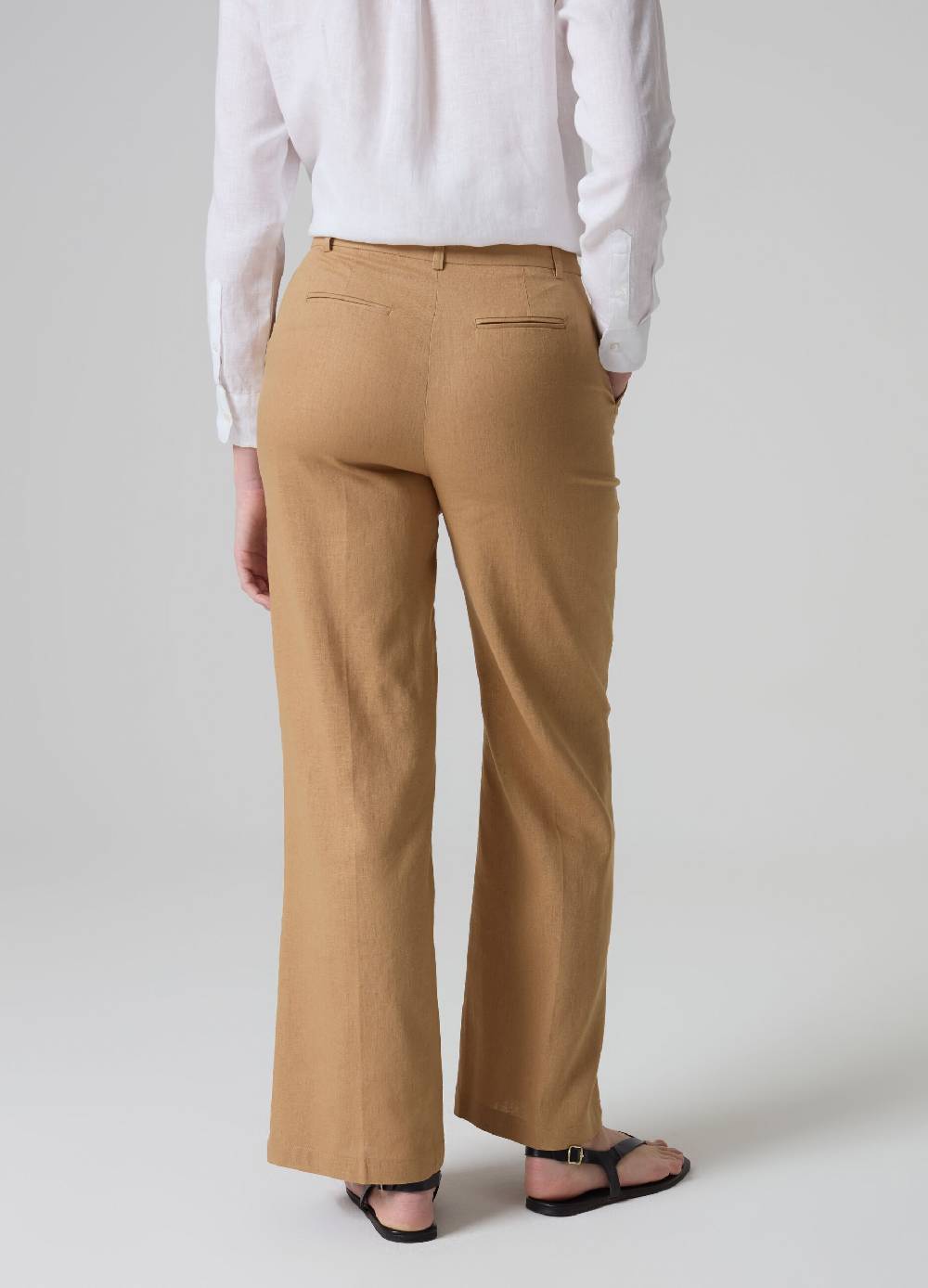 Ovs Pantaloni dritti in lino e viscosa Sottocosto