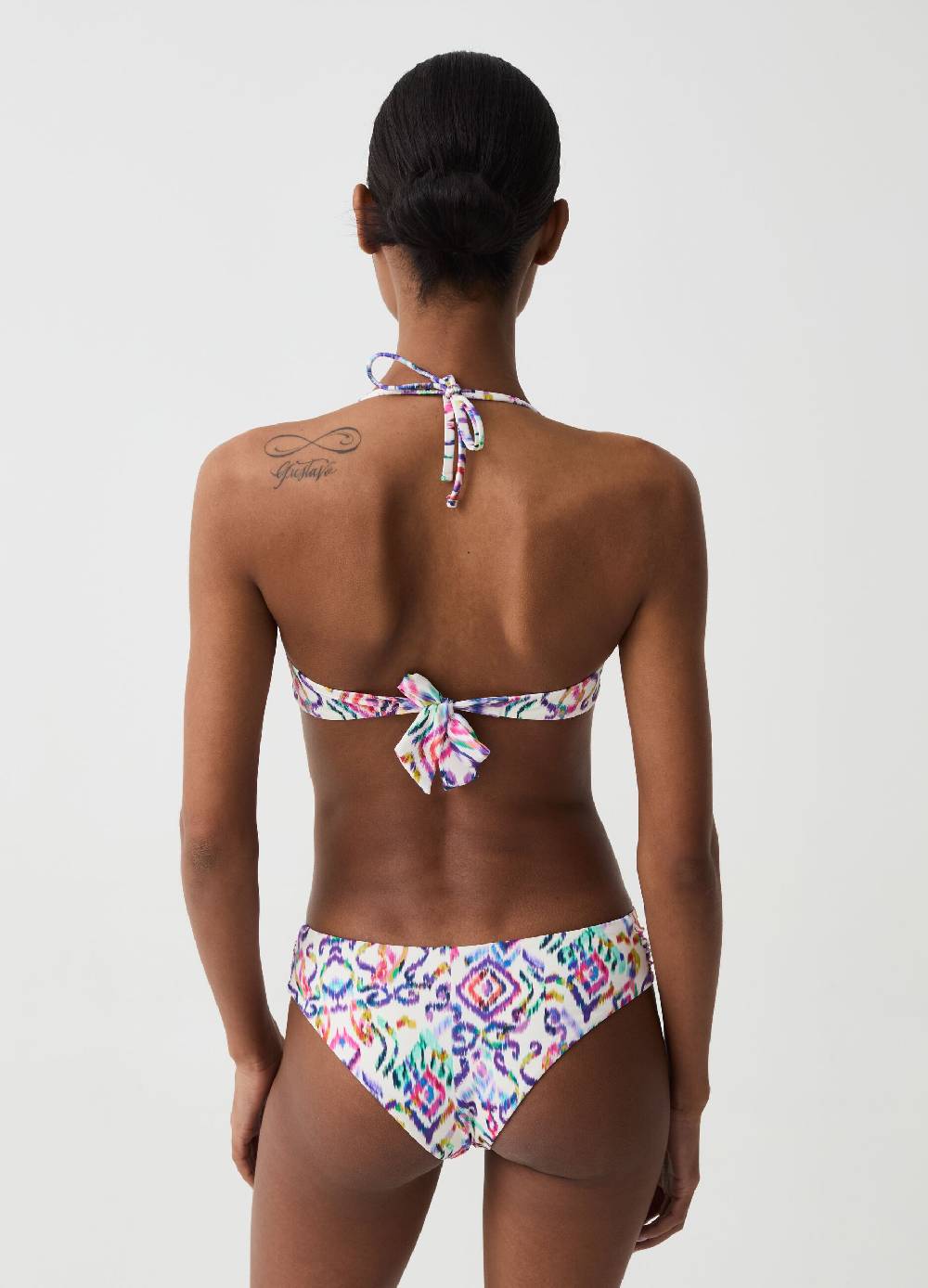 Ovs Top bikini a fascia con stampa ikat Sconto