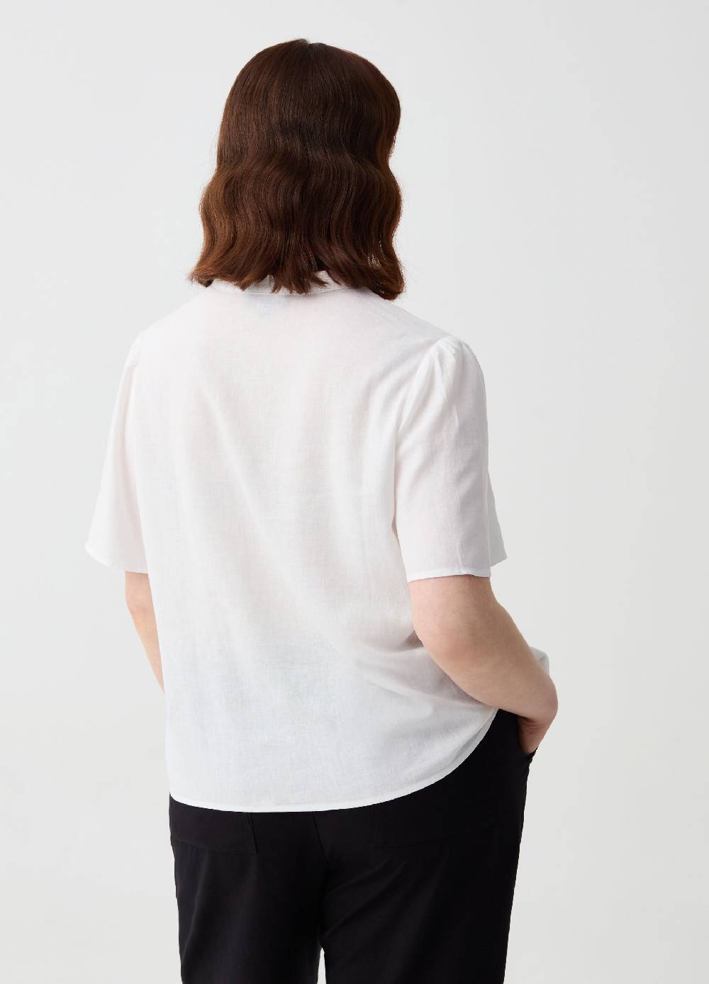 Ovs Blusa in lino e viscosa con bottoni Curvy Online