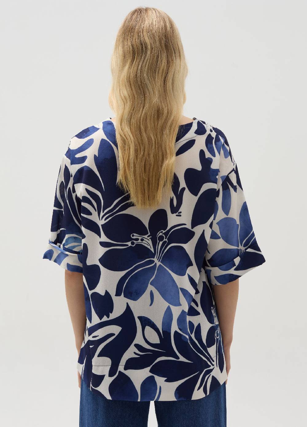 Ovs Blusa floreale con maniche a kimono Vendita Calda