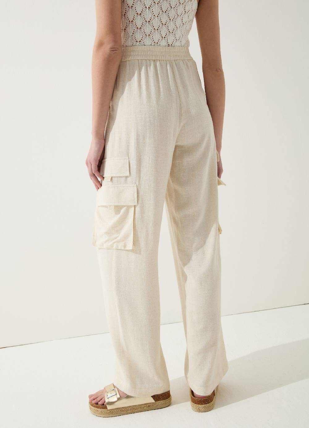 Ovs Pantalone cargo wide leg con pinces Italy