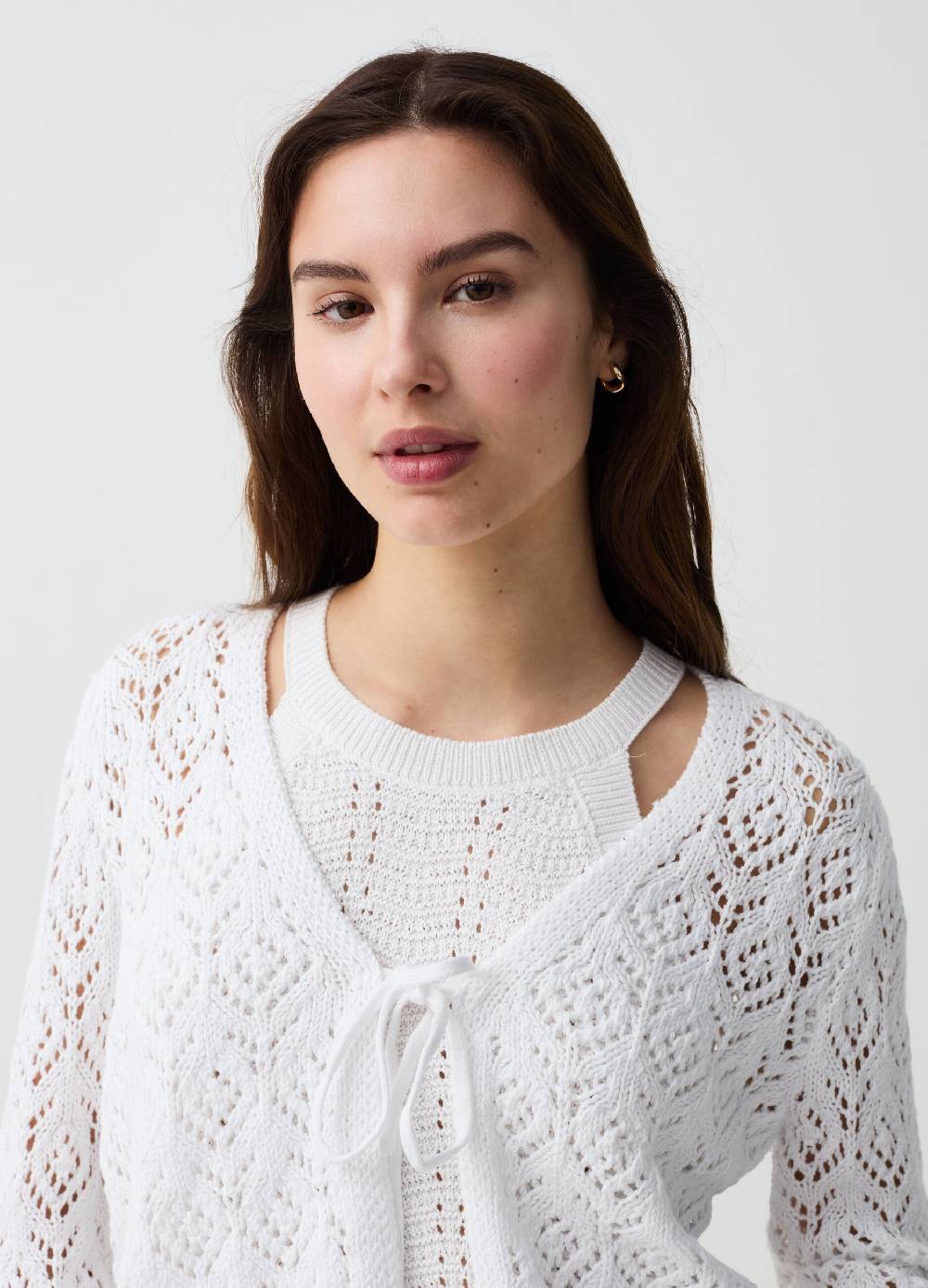 Ovs Cardigan crochet con laccetto In Linea