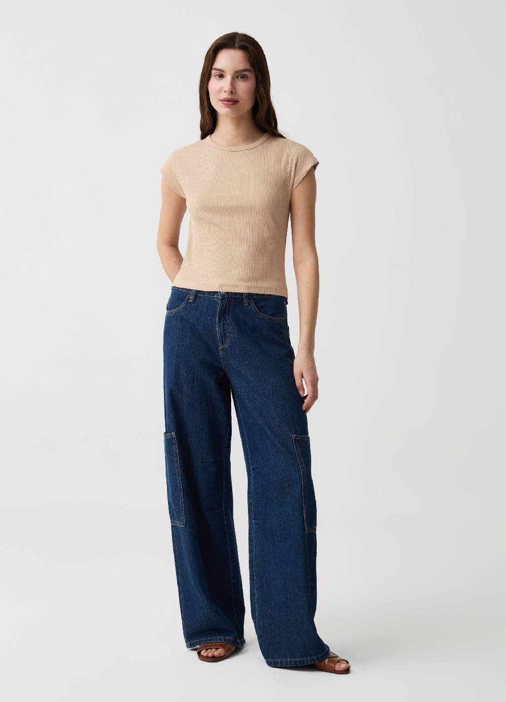 Ovs T-shirt Essential a costine con maniche kimono Negozi Online