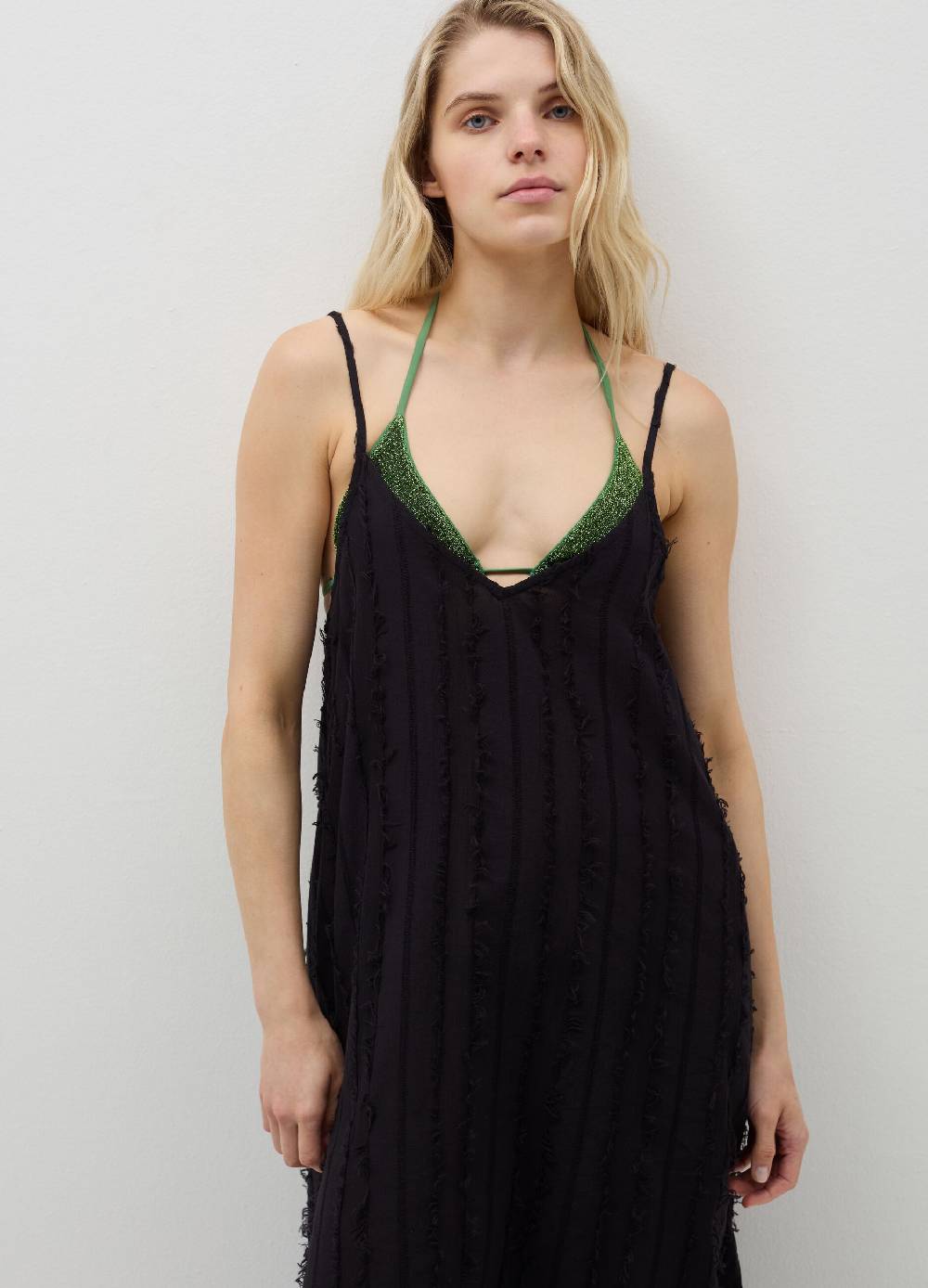 Ovs Vestito copri costume a righe sfrangiate Saldi
