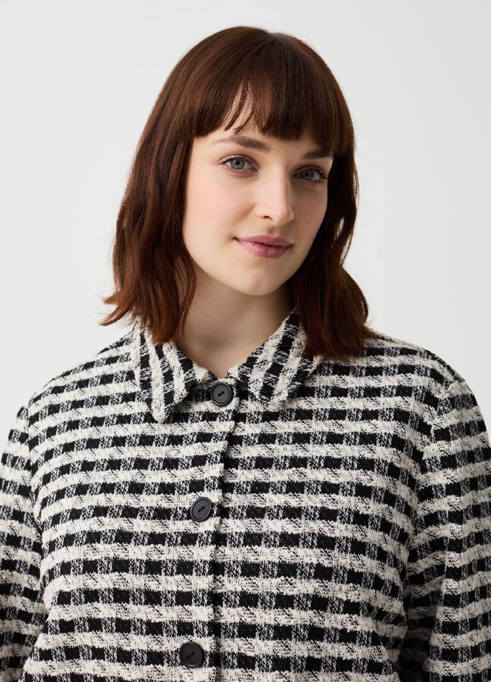 Ovs Giacca corta effetto tweed Curvy Saldi Di Fabbrica