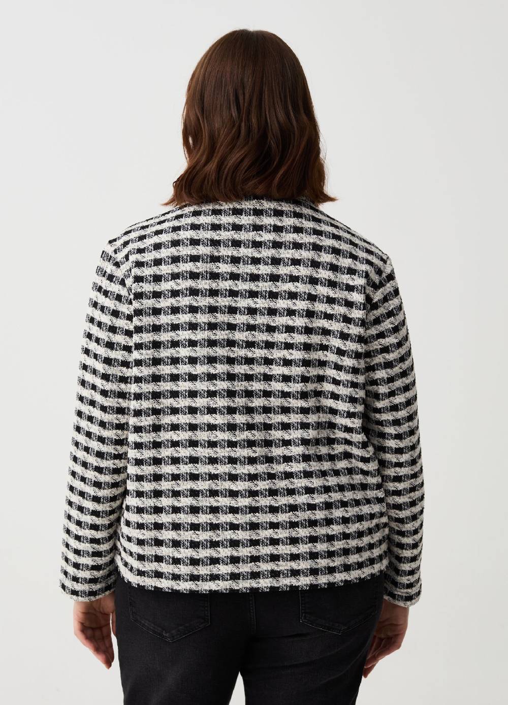 Ovs Giacca corta effetto tweed Curvy Saldi Di Fabbrica