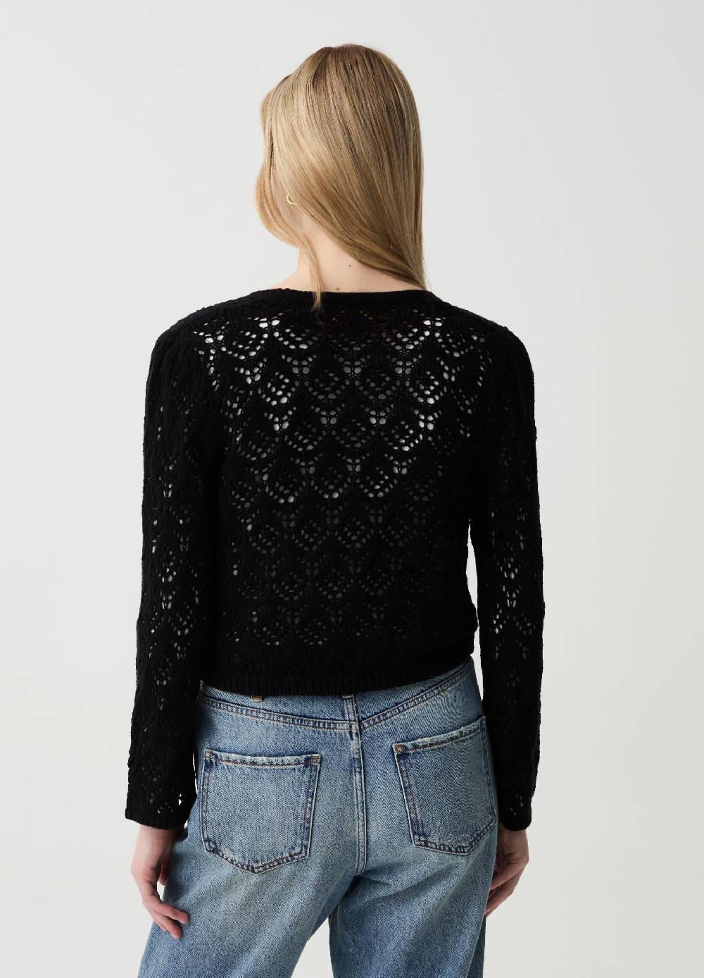 Ovs Cardigan crochet con laccetto Nuovo