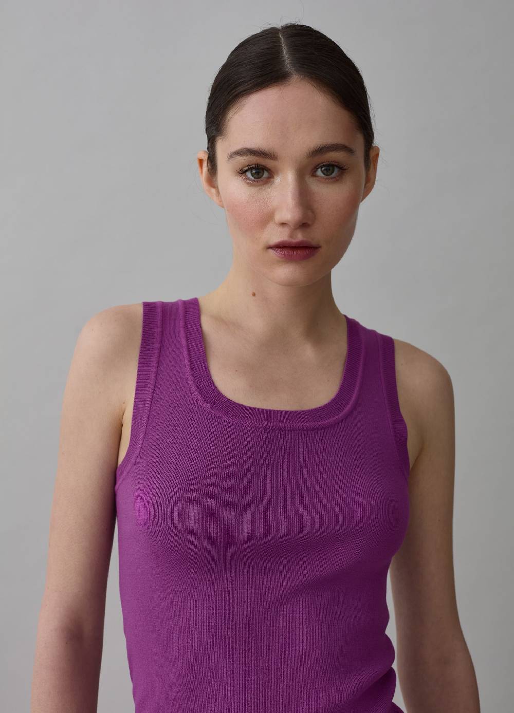 Ovs Tank top a costine con scollo rotondo Consegna Veloce