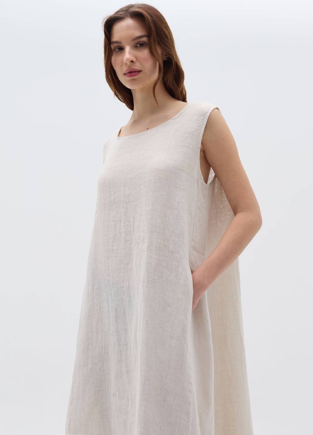 Ovs Vestito lungo smanicato in lino Promozione Limitata