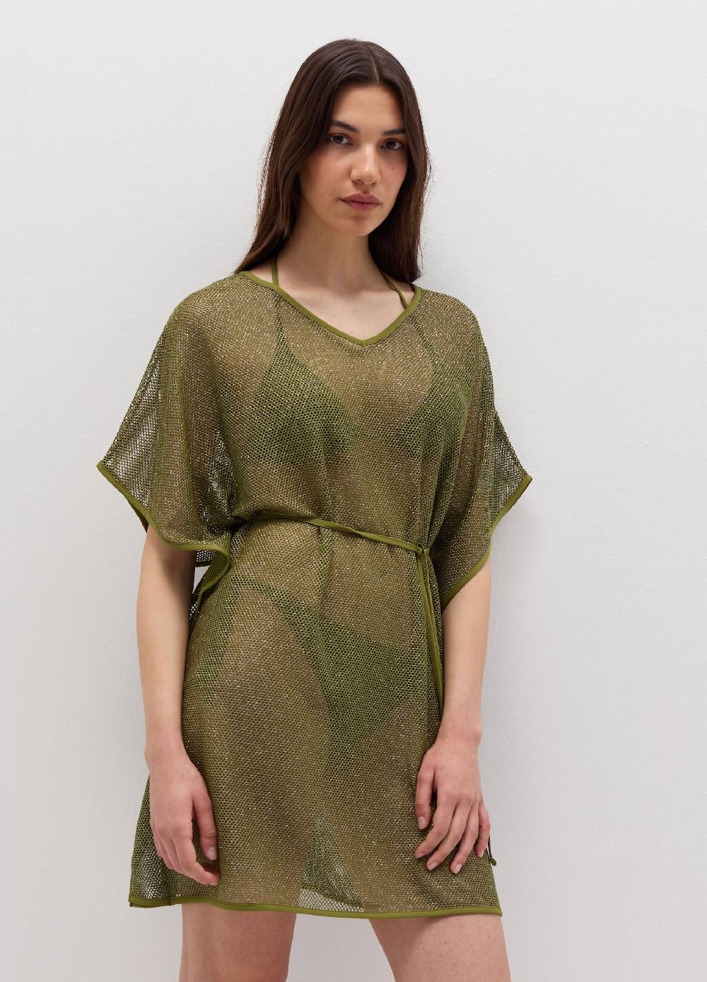 Ovs Poncho copri costume a rete in lurex Sconto