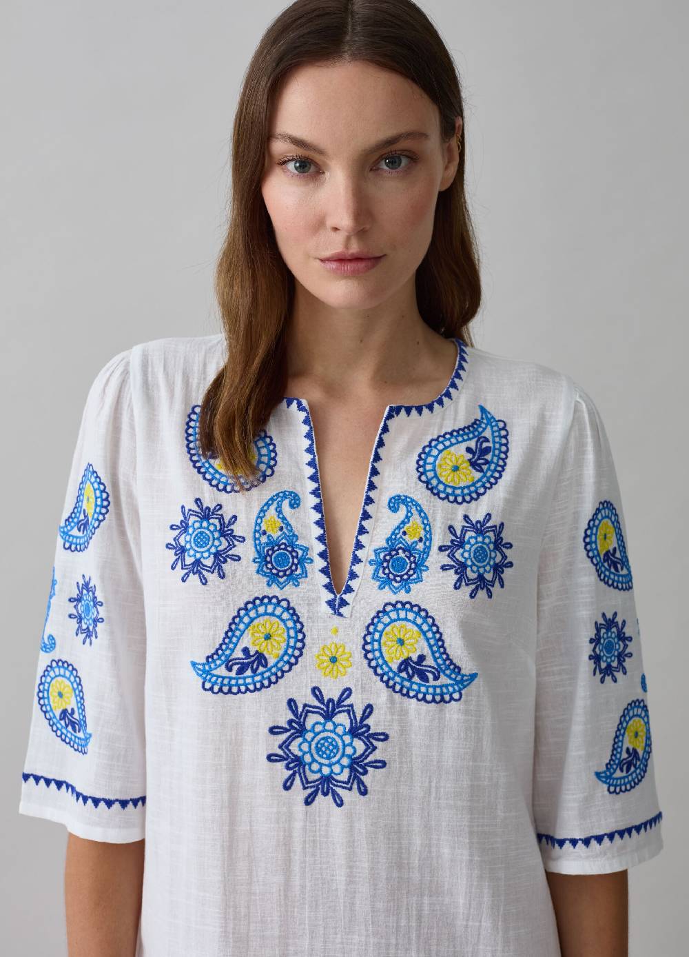 Ovs Caftano lungo copri costume ricami paisley Offerte