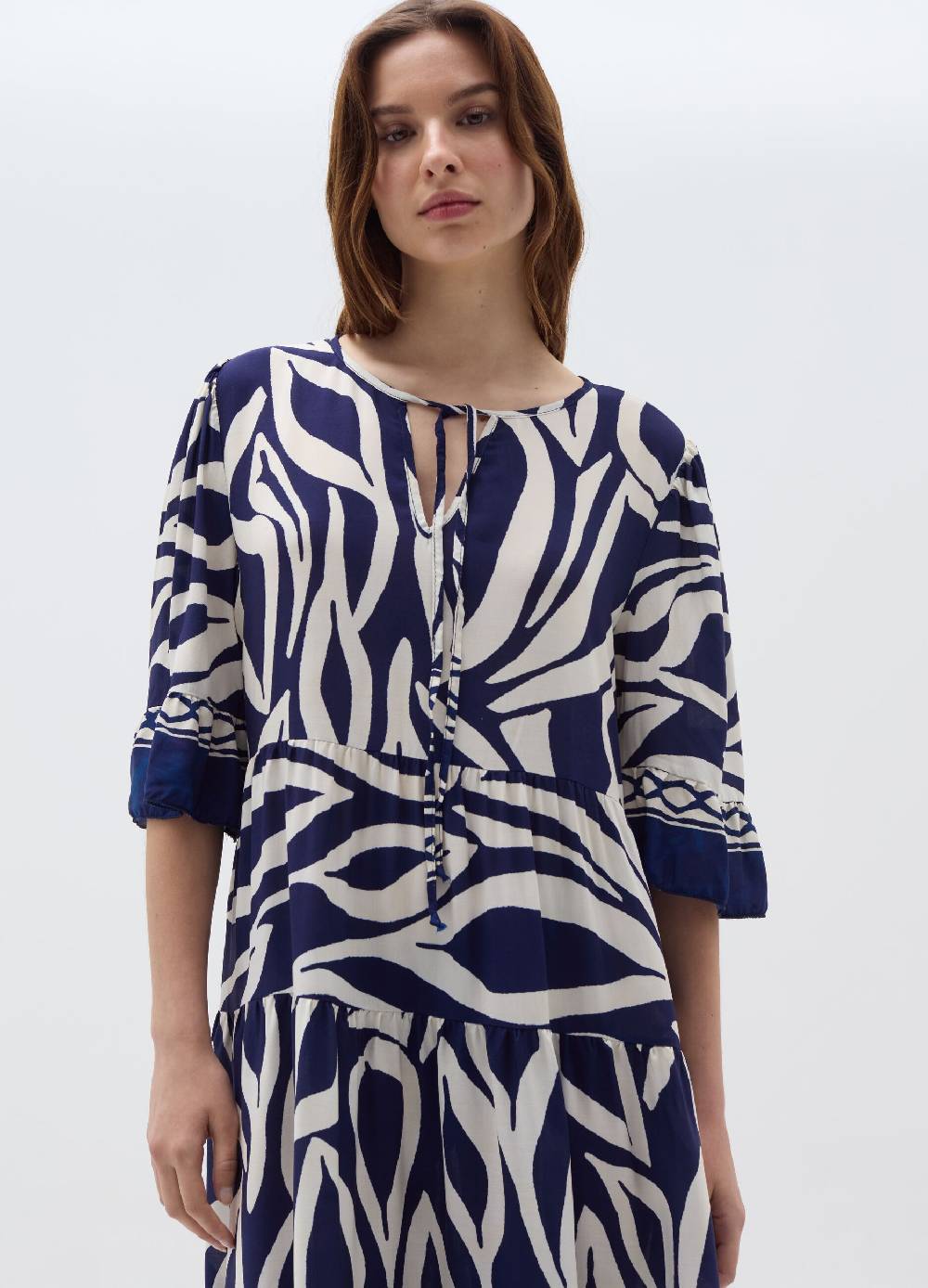 Ovs Vestito in viscosa a balze con laccetto Negozi Online