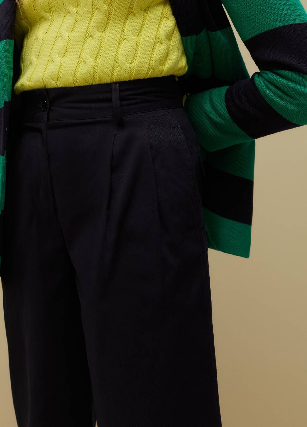 Ovs Pantaloni wide leg con pinces Sottocosto