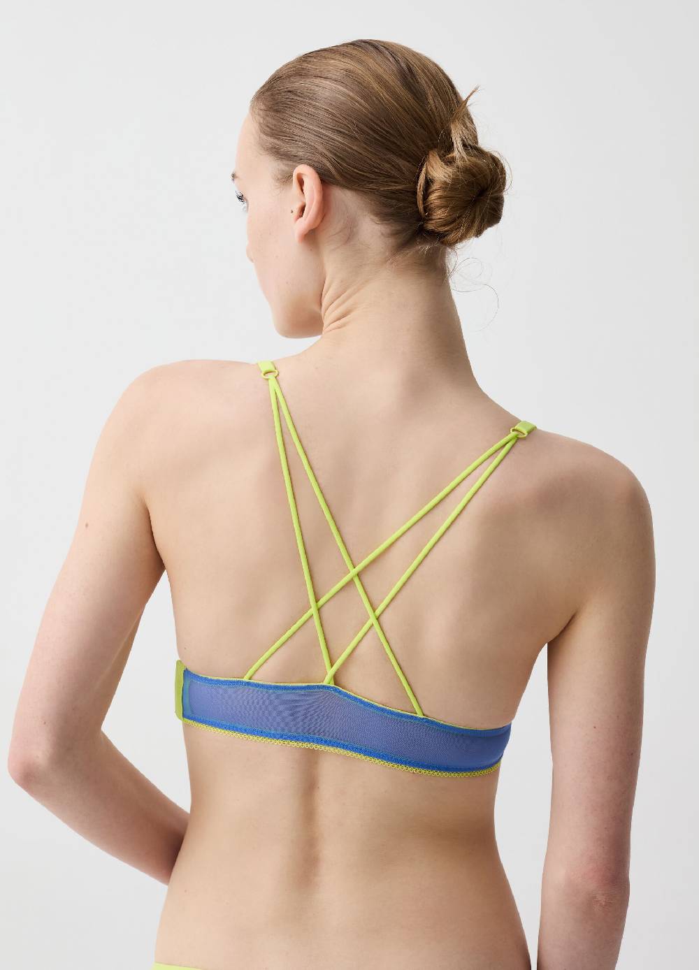 Ovs Reggiseno Bralette in mesh profili a contrasto Novità