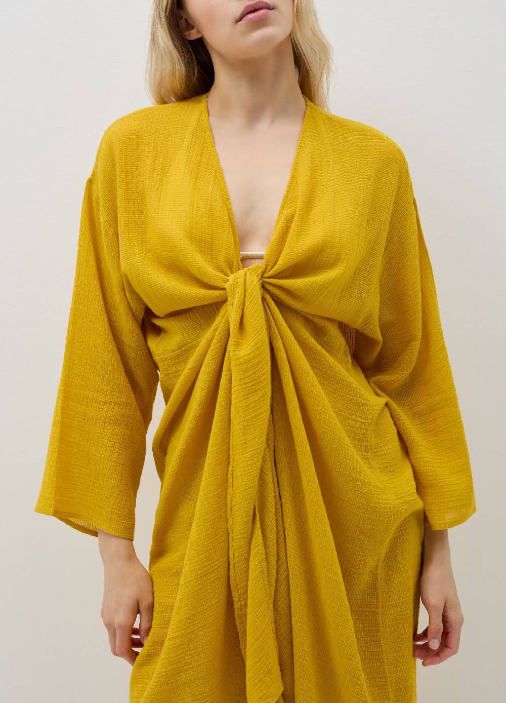 Ovs Kimono copri costume scollo a V con nodo Online