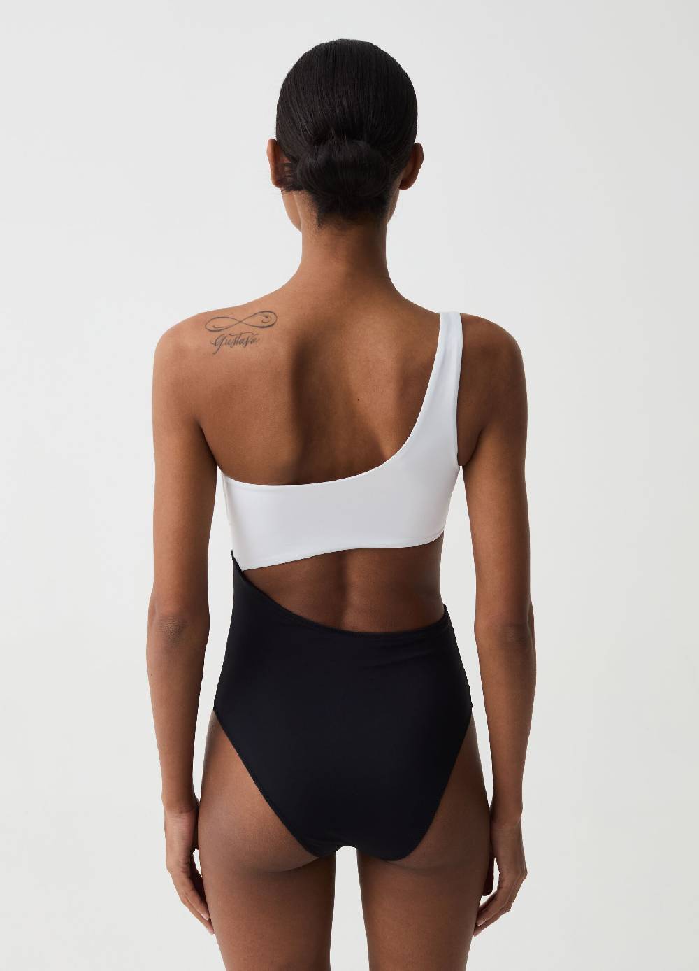 Ovs Costume intero monospalla bicolore Outlet