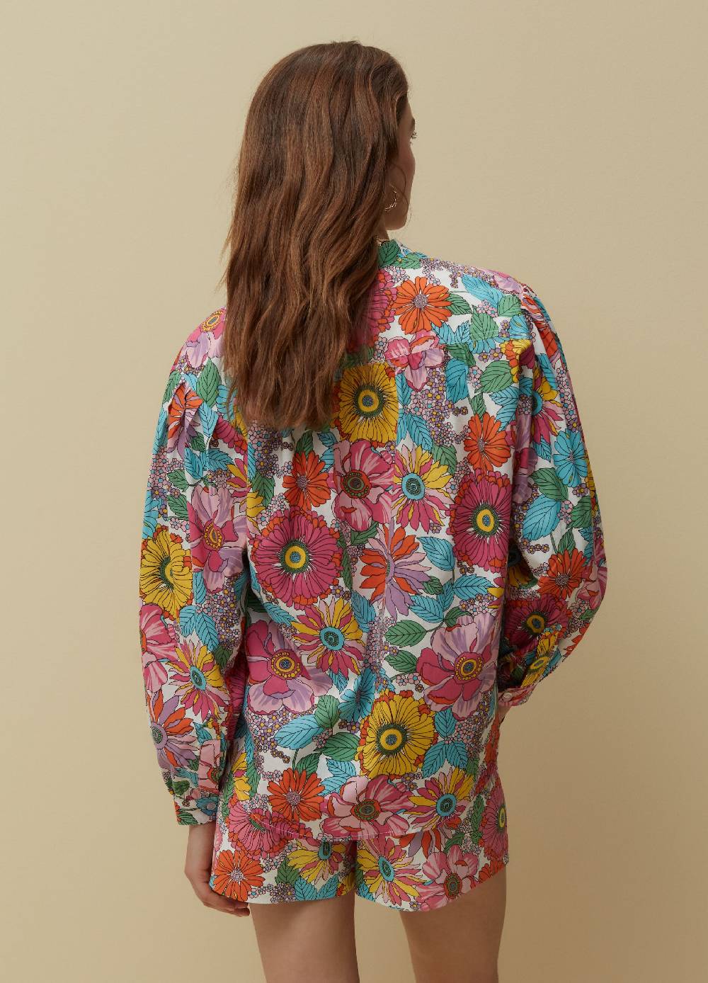 Ovs Camicia in cotone con stampa a fiori In Vendita