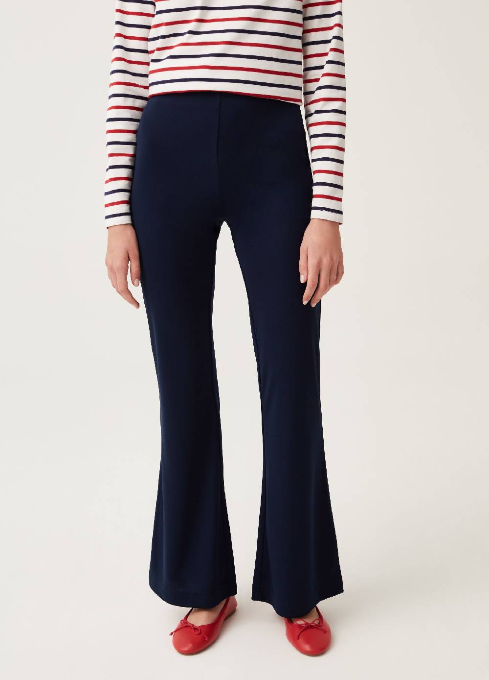 Ovs Pantaloni flare fit tinta unita Hotsell