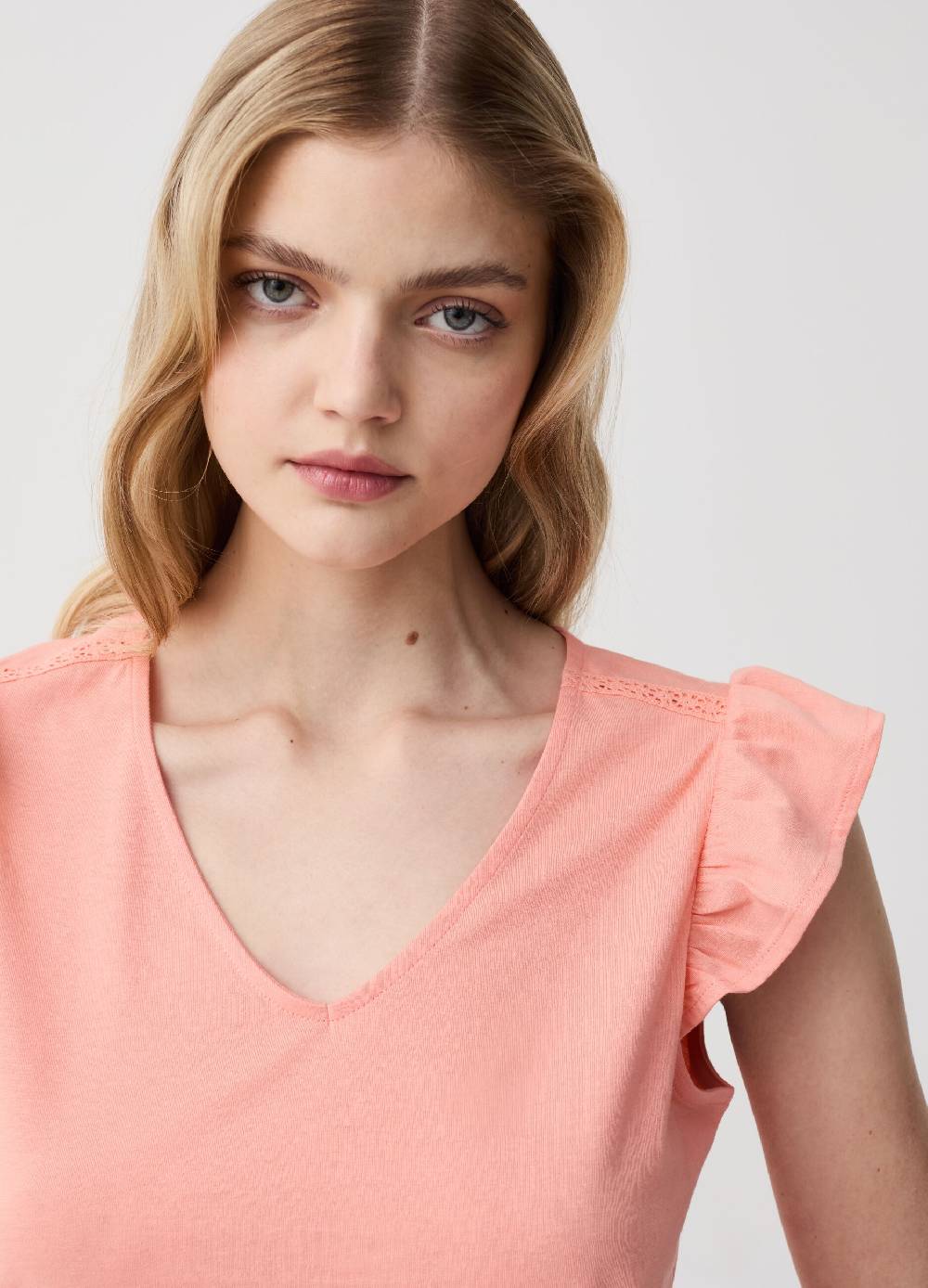 Ovs Pigiama corto con volant stampa patchwork Moda