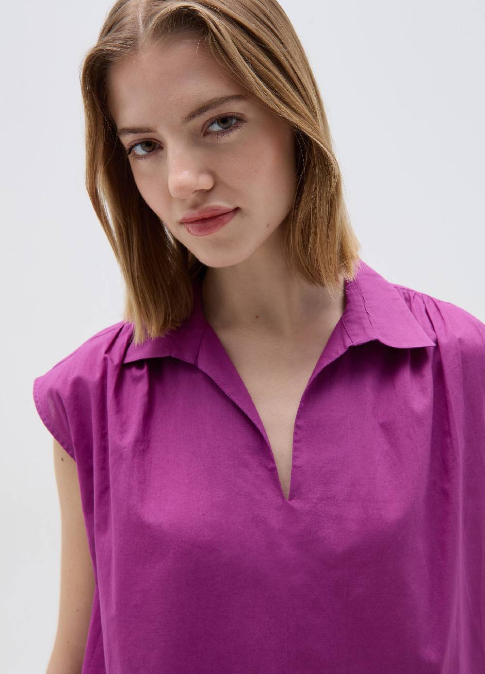 Ovs Blusa smanicata con scollo a polo 2025