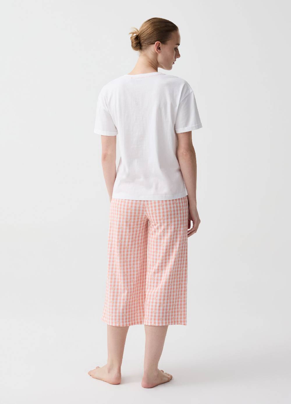 Ovs Pigiama con pantalone pinocchietto vichy Promozione Limitata
