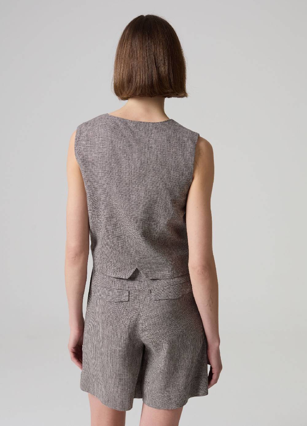 Ovs Gilet sartoriale in lino e viscosa Sottocosto