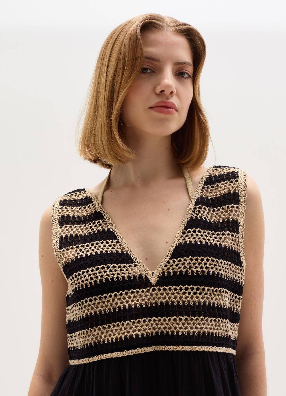 Ovs Abito lungo copri costume con top crochet Vendite Flash