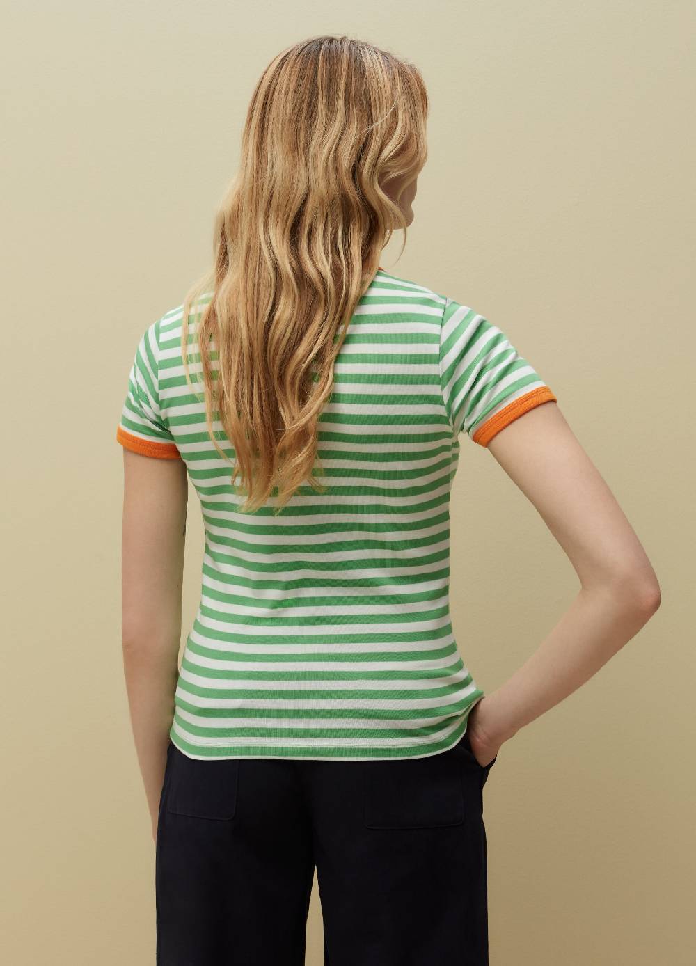 Ovs T-shirt in cotone Supima a righe Moda