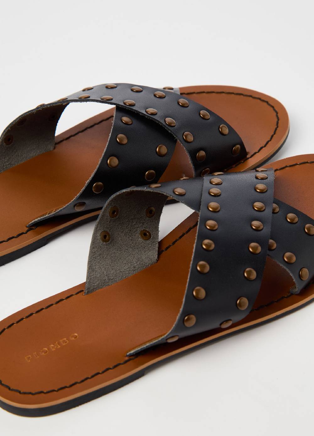 Ovs Sandali in pelle con borchie Italia