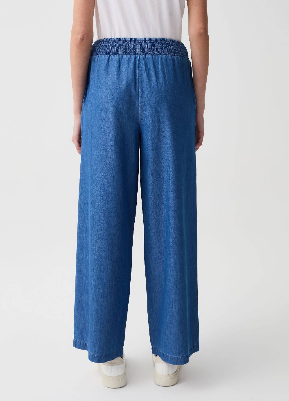 Ovs Jeans wide leg in tessuto fluido Vendita