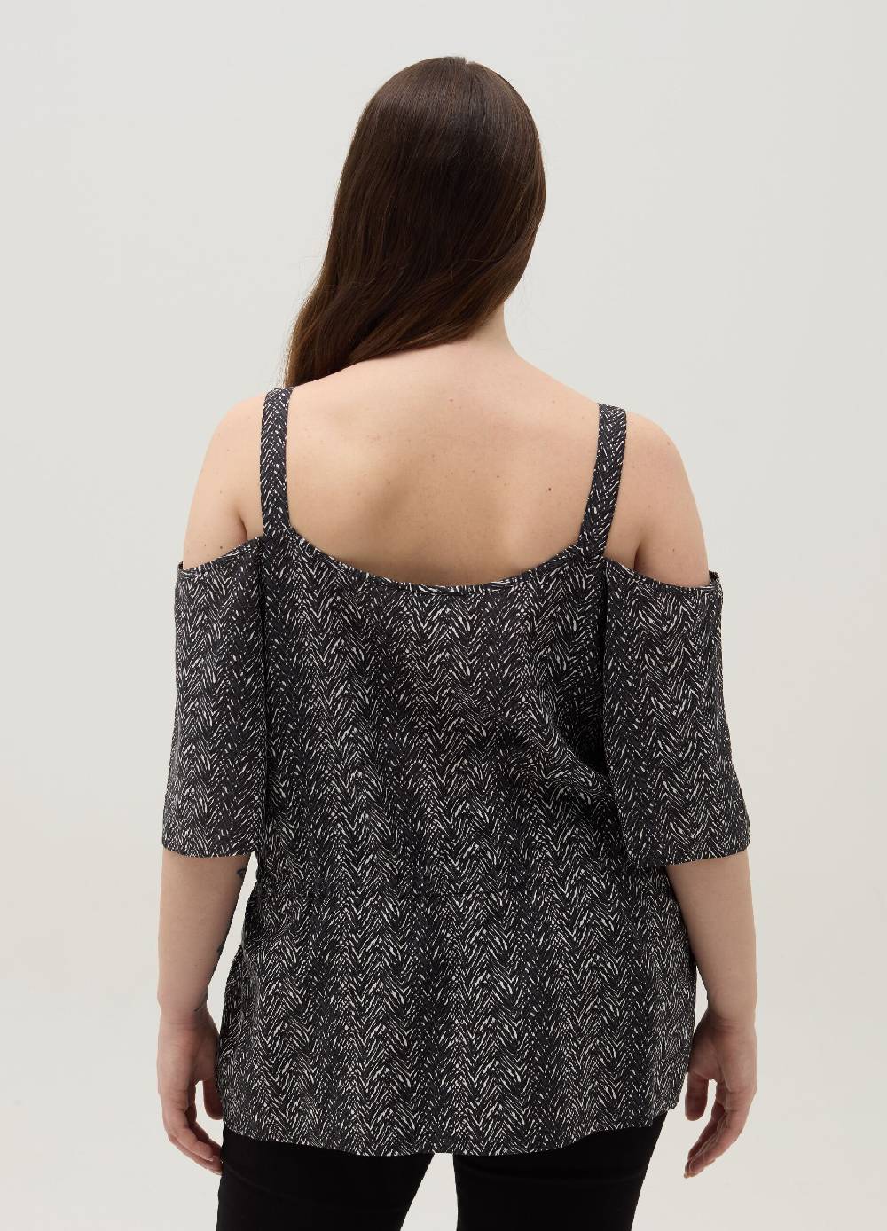 Ovs Blusa stampata con spalle scoperte Curvy Novità