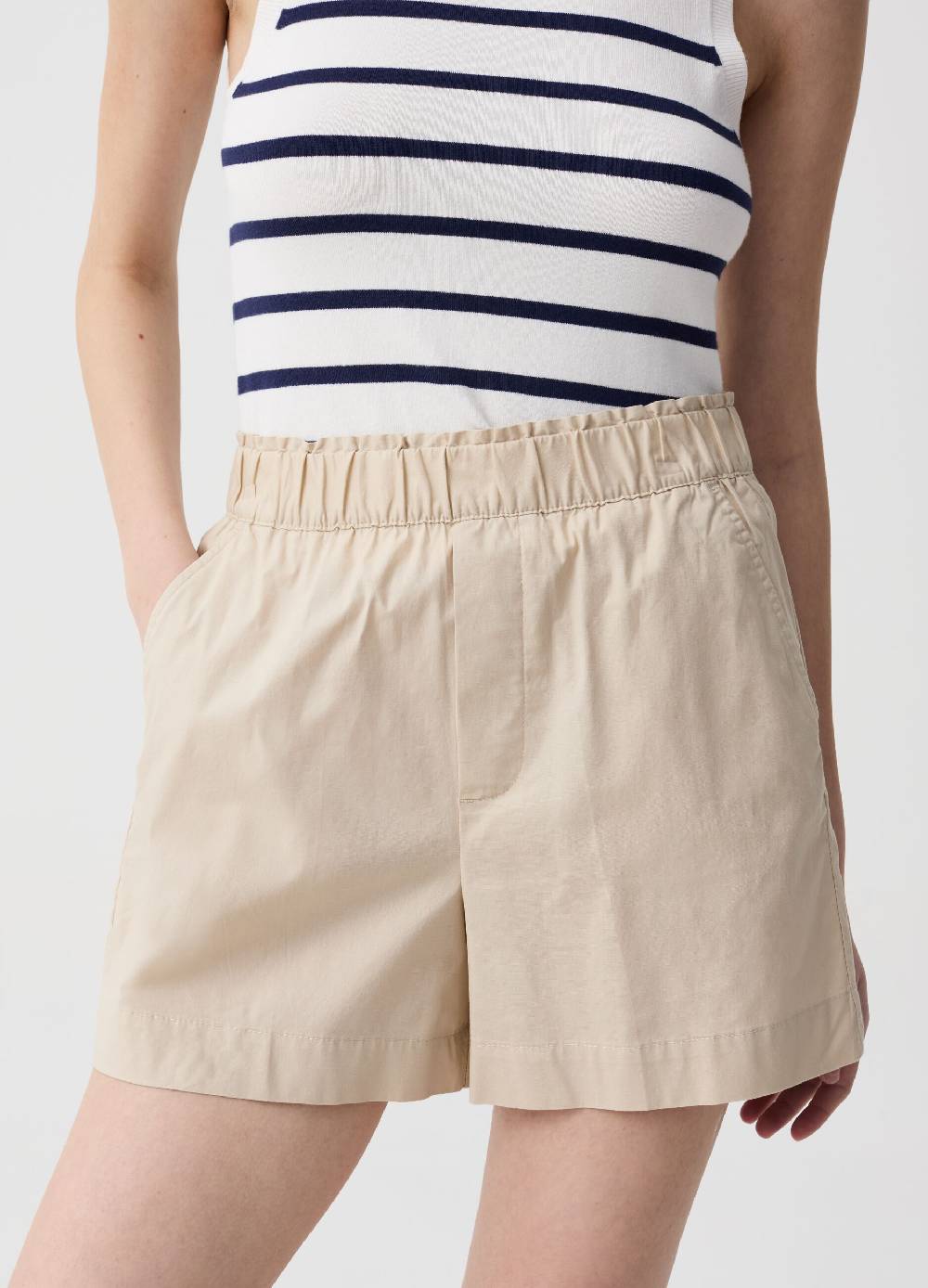 Ovs Shorts pull on in cotone stretch Super Saving Price